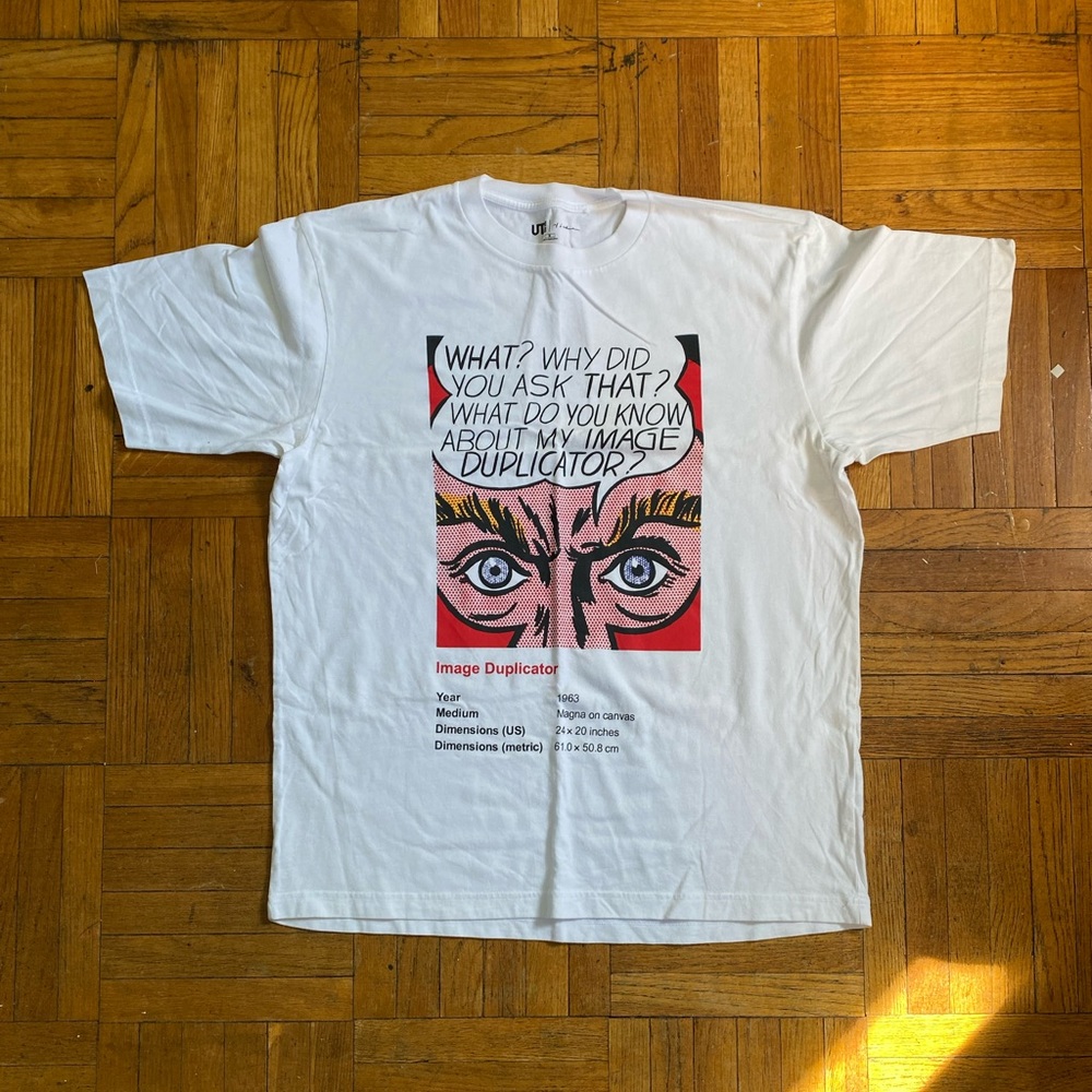 Roy Lichtenstein X Uniqlo Collab T-Shirt in White 🤍💫